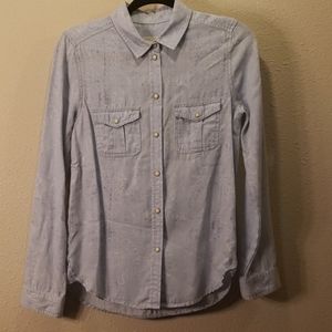 American Eagle Blue Button Down